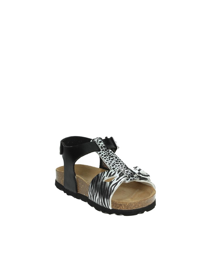 SANDALI BASSI SB1138-70 NERO/ARGENTO