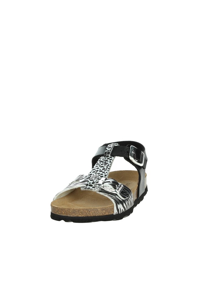 SANDALI BASSI SB1138-70 NERO/ARGENTO