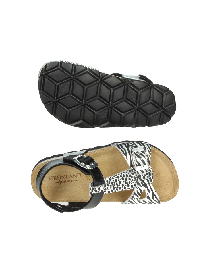 SANDALI BASSI SB1138-70 NERO/ARGENTO