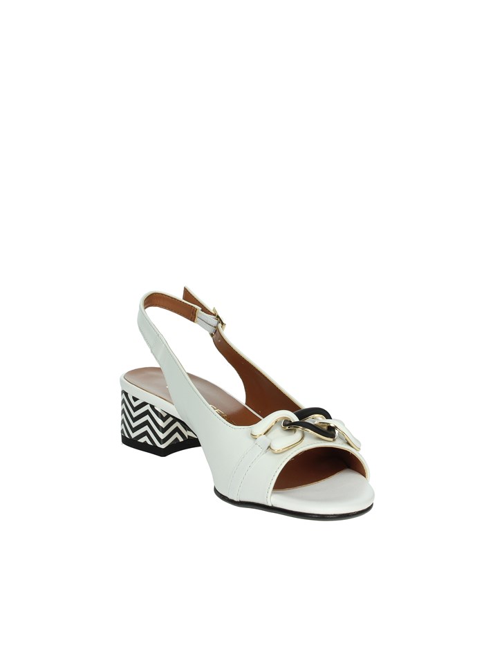 SANDALI CON TACCO 075651DP BIANCO