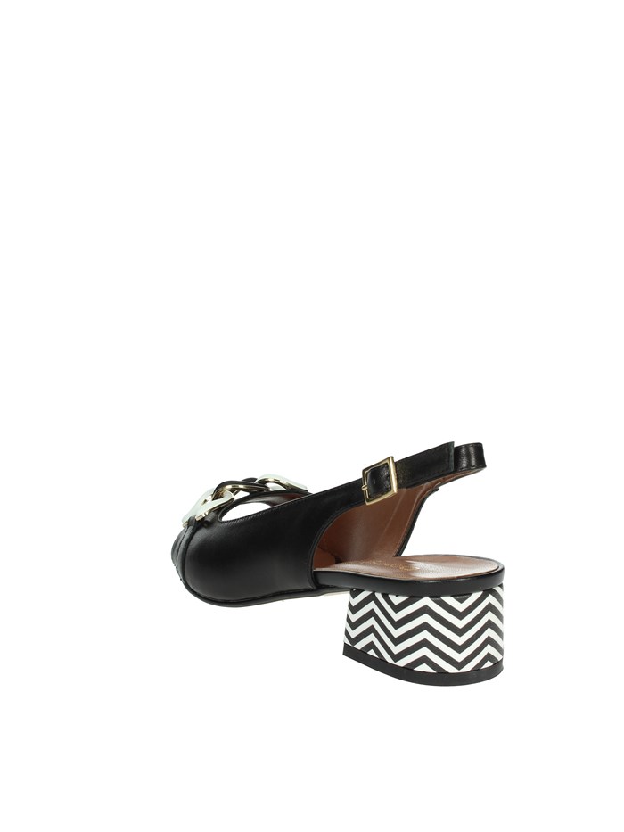 SANDALI CON TACCO 075651DP NERO