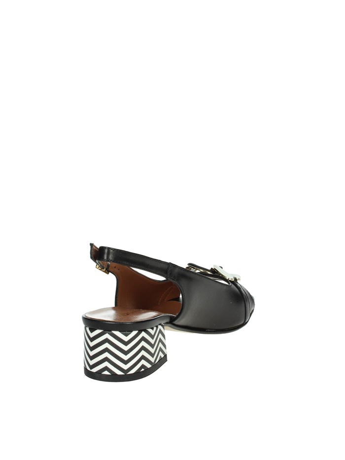 SANDALI CON TACCO 075651DP NERO