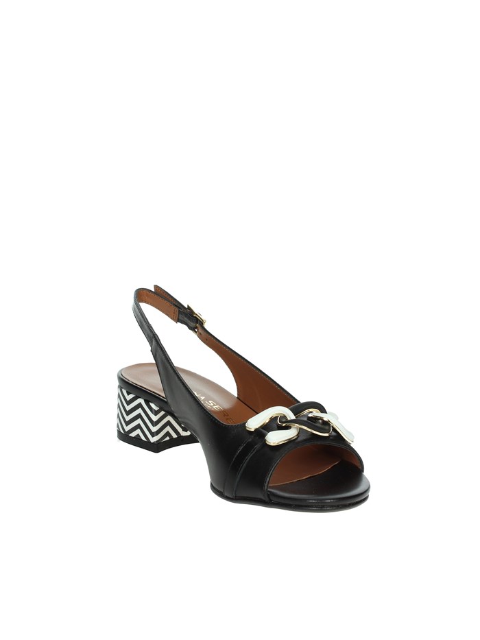 SANDALI CON TACCO 075651DP NERO