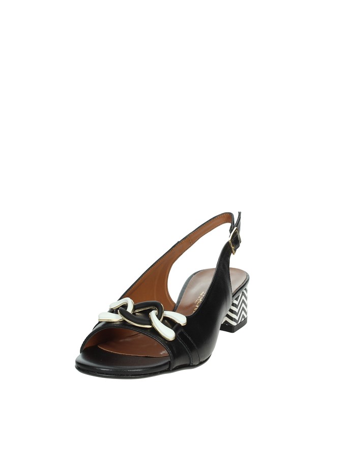 SANDALI CON TACCO 075651DP NERO