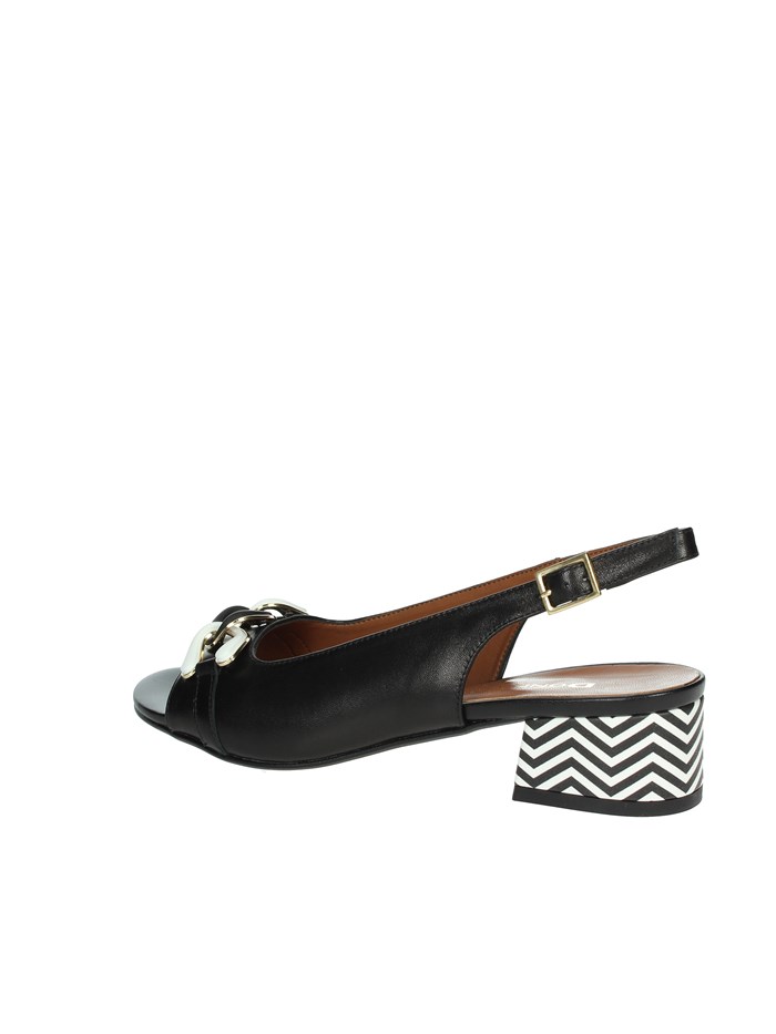 SANDALI CON TACCO 075651DP NERO