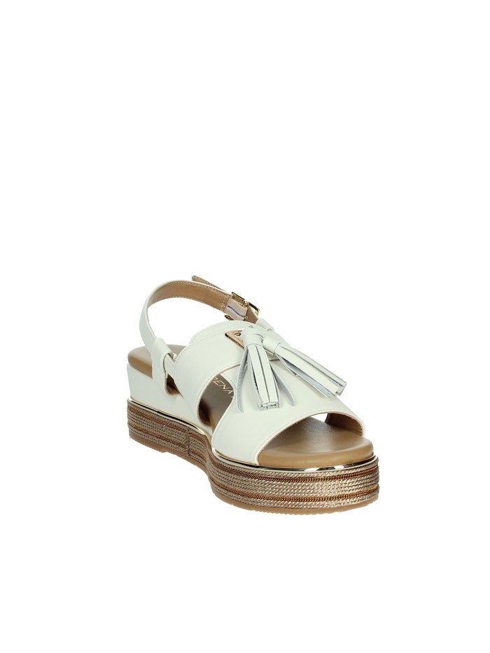 SANDALI CON ZEPPA 165694DM BIANCO