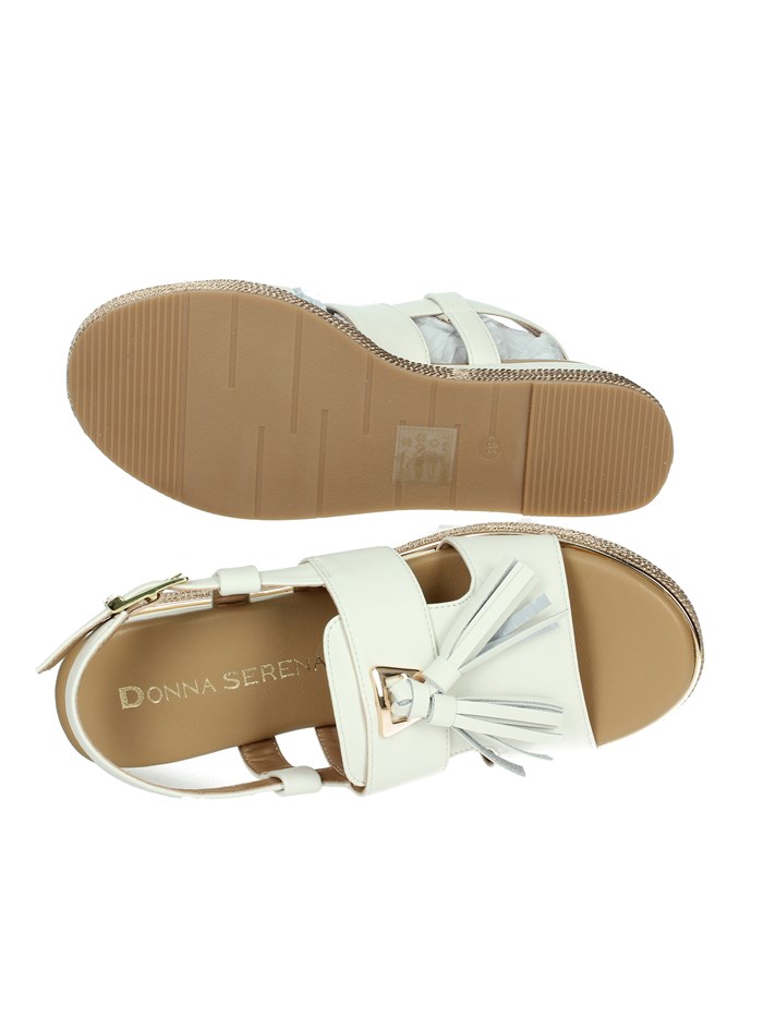 SANDALI CON ZEPPA 165694DM BIANCO