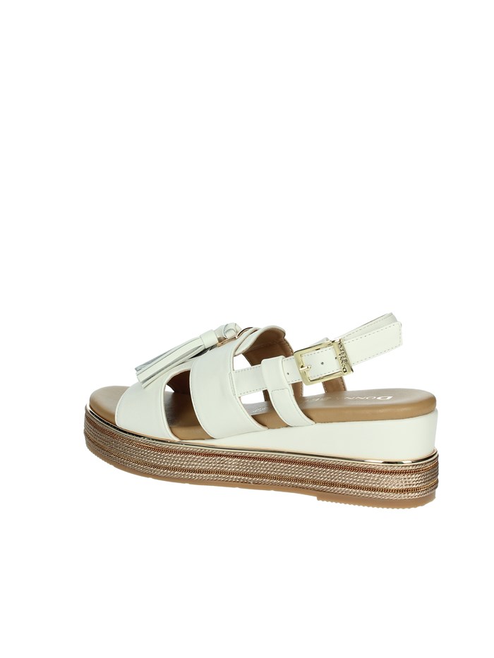 SANDALI CON ZEPPA 165694DM BIANCO