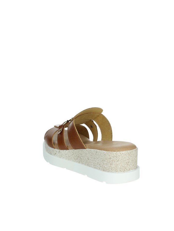 CIABATTE CON ZEPPA 255684DP CUOIO
