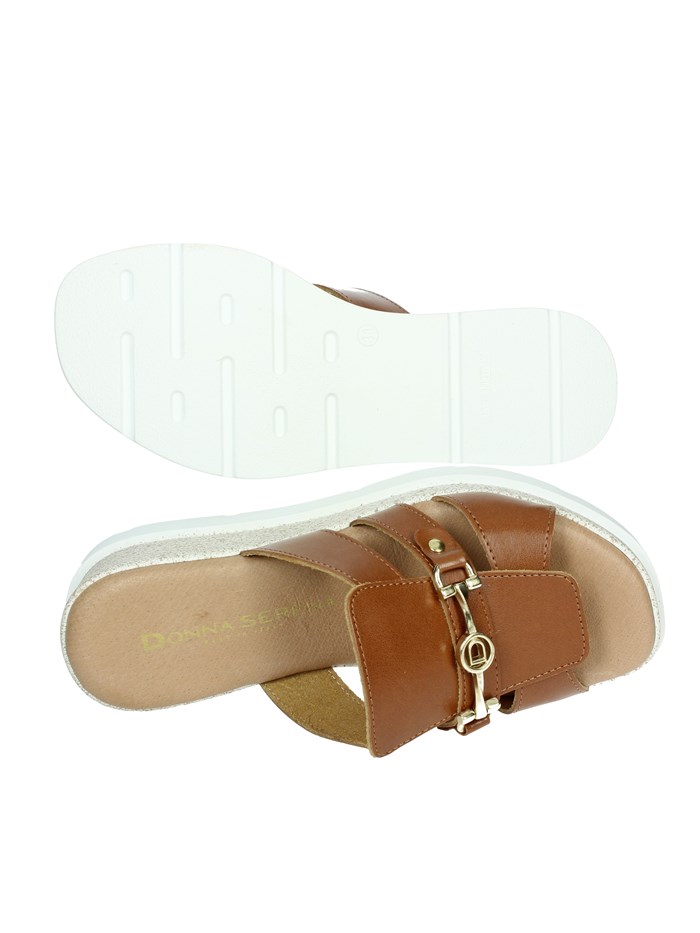CIABATTE CON ZEPPA 255684DP CUOIO