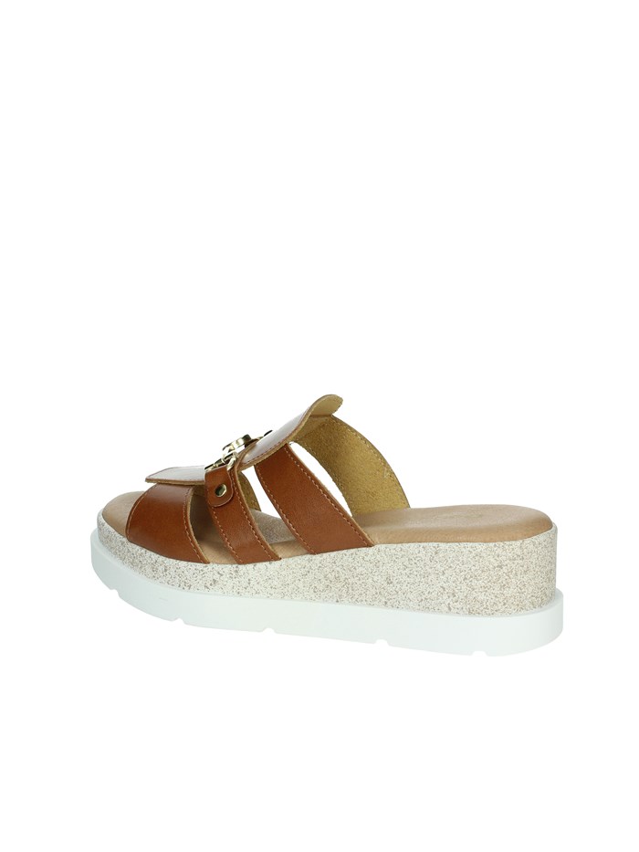 CIABATTE CON ZEPPA 255684DP CUOIO
