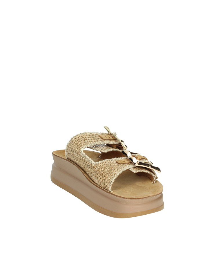 CIABATTE CON ZEPPA S1111 BAMBOO CUOIO