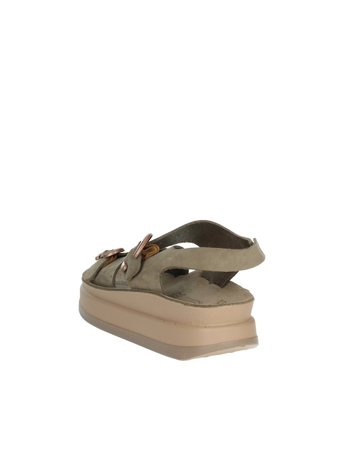 SANDALI CON ZEPPA S1110 JUNIA MARRONE