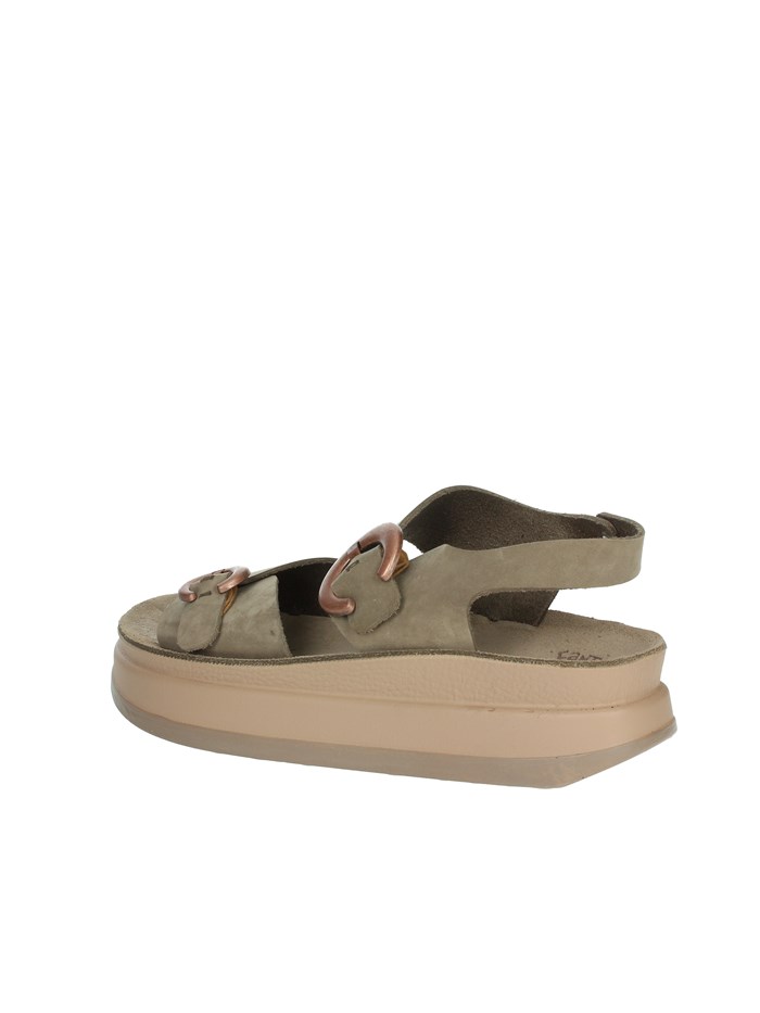 SANDALI CON ZEPPA S1110 JUNIA MARRONE