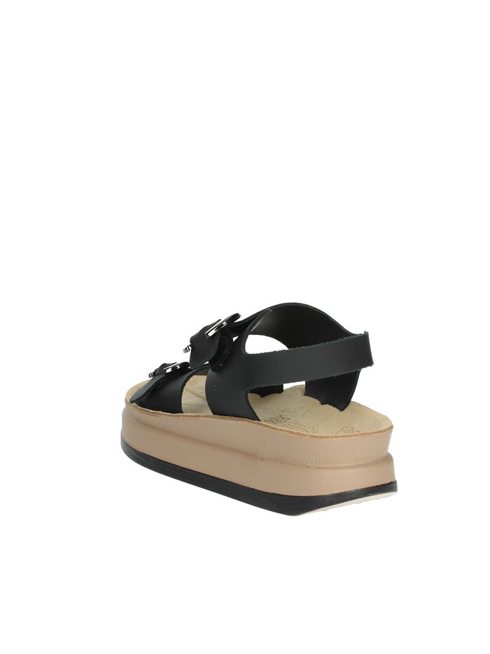 SANDALI CON ZEPPA S1110 JUNIA NERO