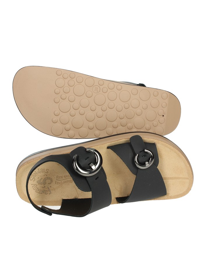 SANDALI CON ZEPPA S1110 JUNIA NERO
