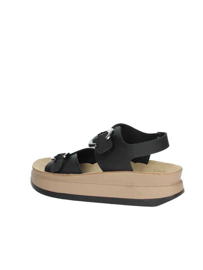 SANDALI CON ZEPPA S1110 JUNIA NERO