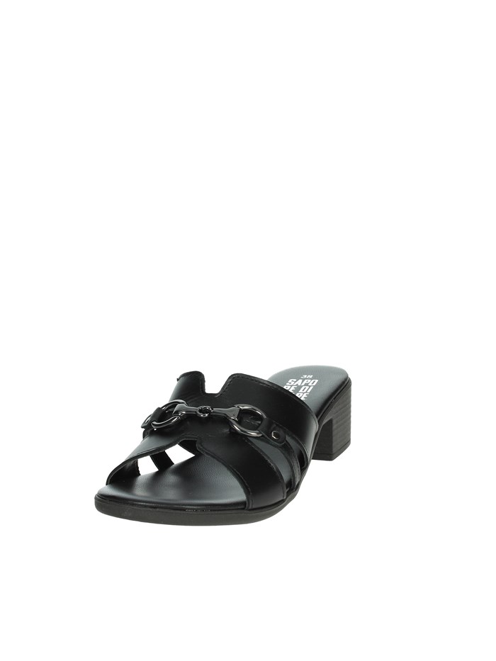 CIABATTE CON TACCO 16379 NERO