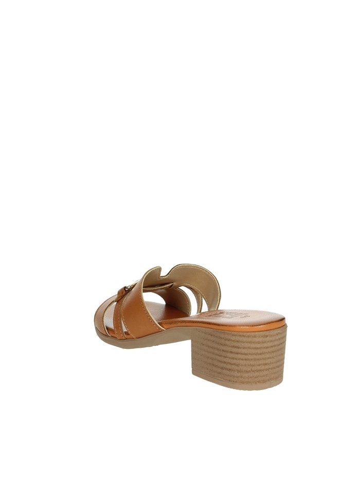 CIABATTE CON TACCO 16379 CUOIO