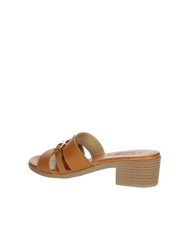 CIABATTE CON TACCO 16379 CUOIO