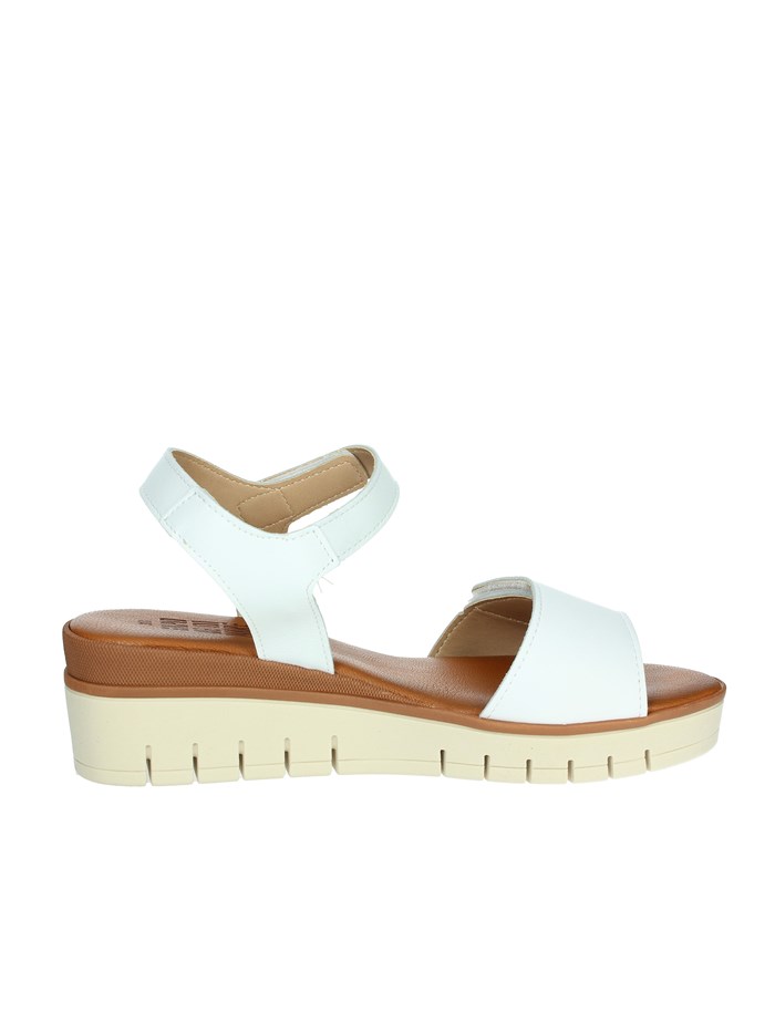 SANDALI CON ZEPPA 16552 BIANCO