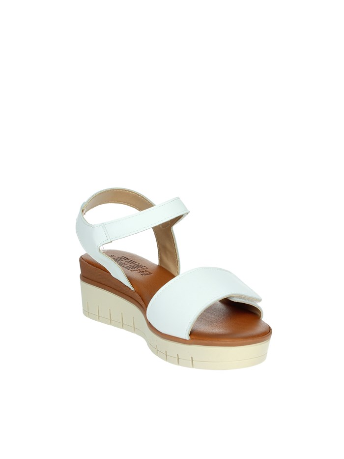 SANDALI CON ZEPPA 16552 BIANCO