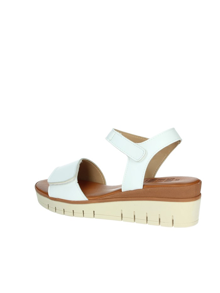SANDALI CON ZEPPA 16552 BIANCO