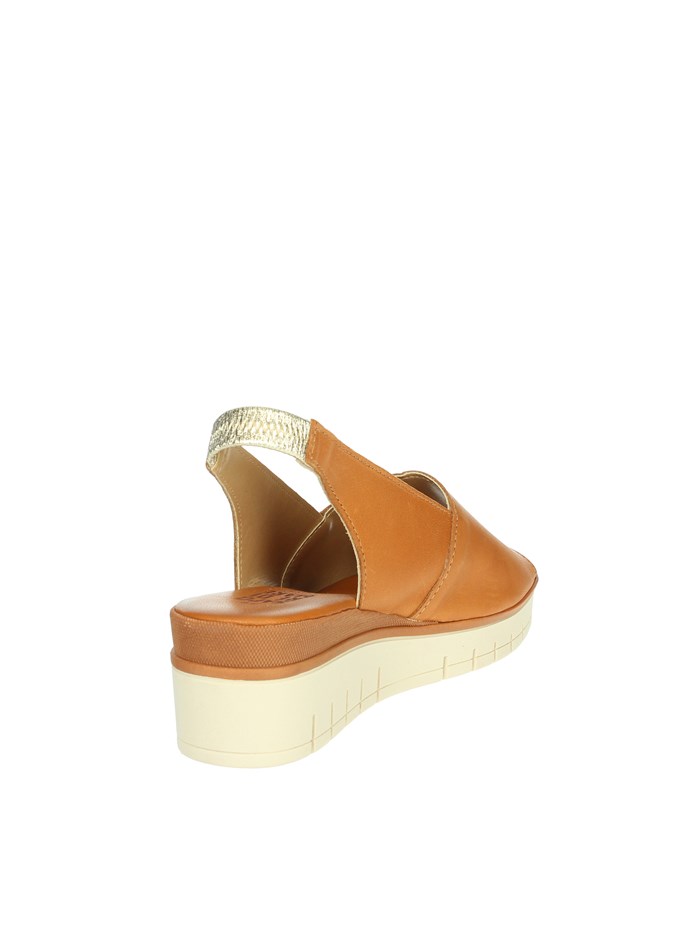 SANDALI CON ZEPPA 16490 CUOIO