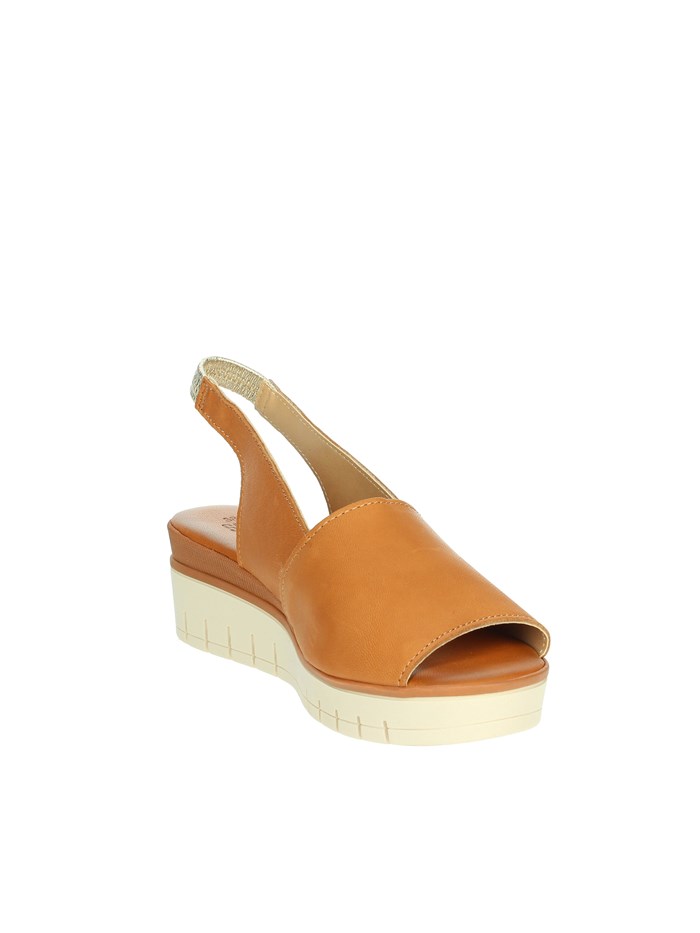 SANDALI CON ZEPPA 16490 CUOIO