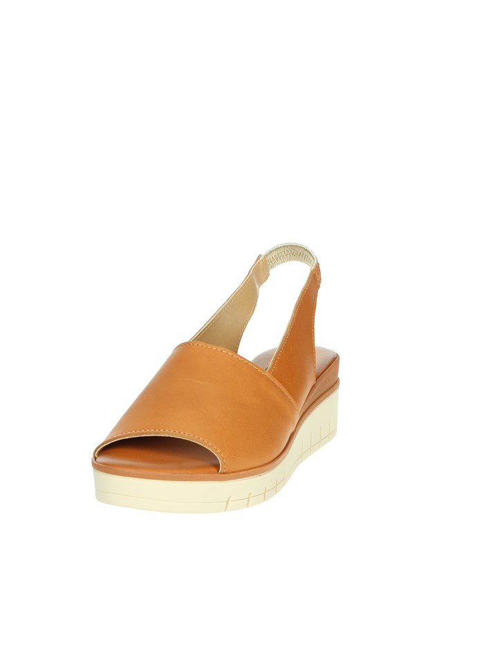 SANDALI CON ZEPPA 16490 CUOIO
