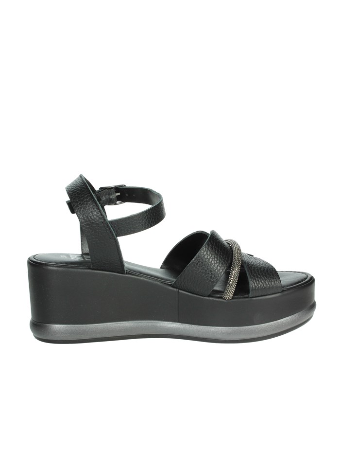 SANDALI CON ZEPPA 16467 NERO