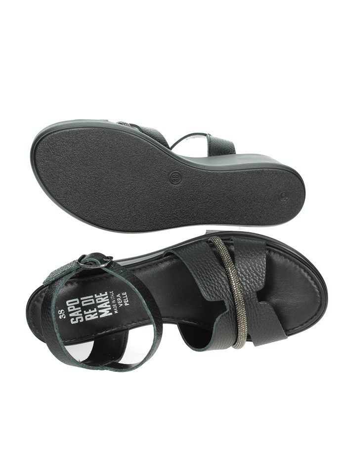SANDALI CON ZEPPA 16467 NERO