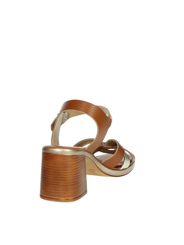 SANDALI CON TACCO 16408 CUOIO