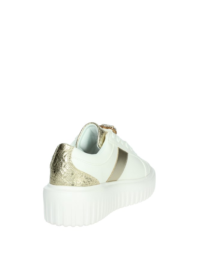 SNEAKERS BASSA BA126 BIANCO/ORO