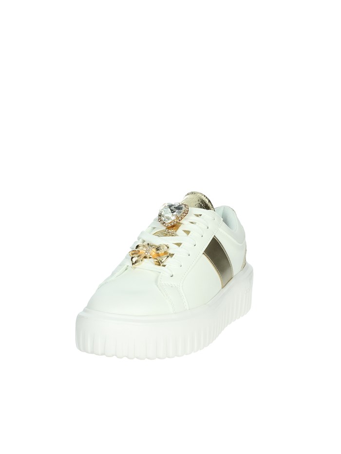 SNEAKERS BASSA BA126 BIANCO/ORO