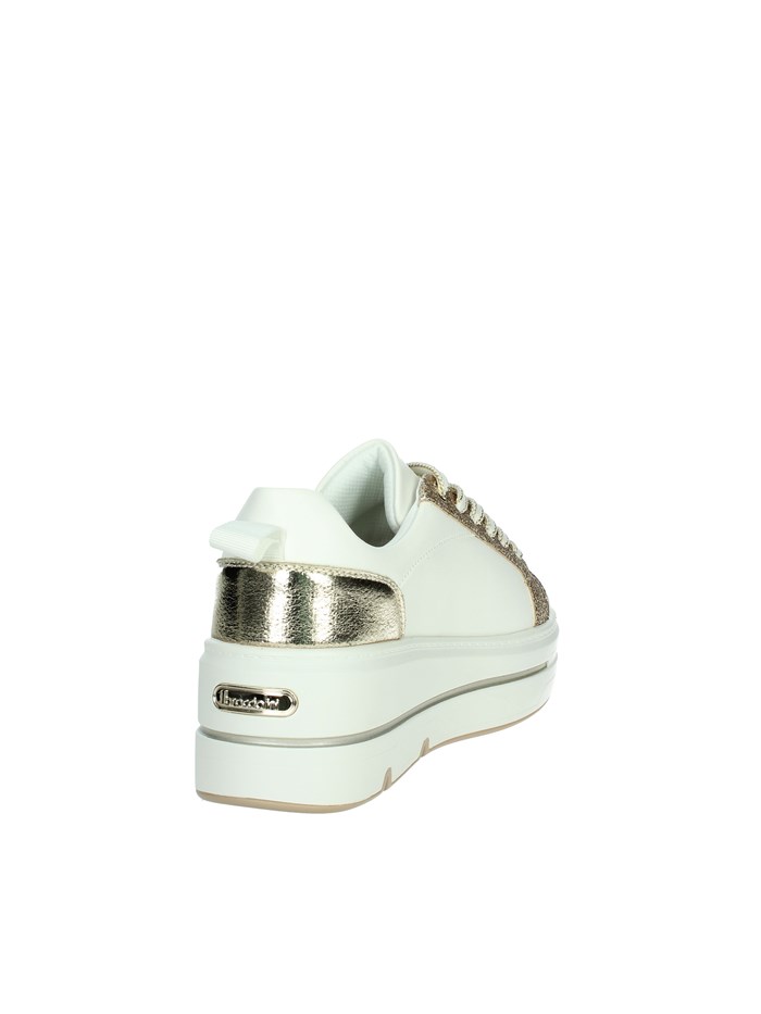 SNEAKERS BASSA BA139 BIANCO/ORO