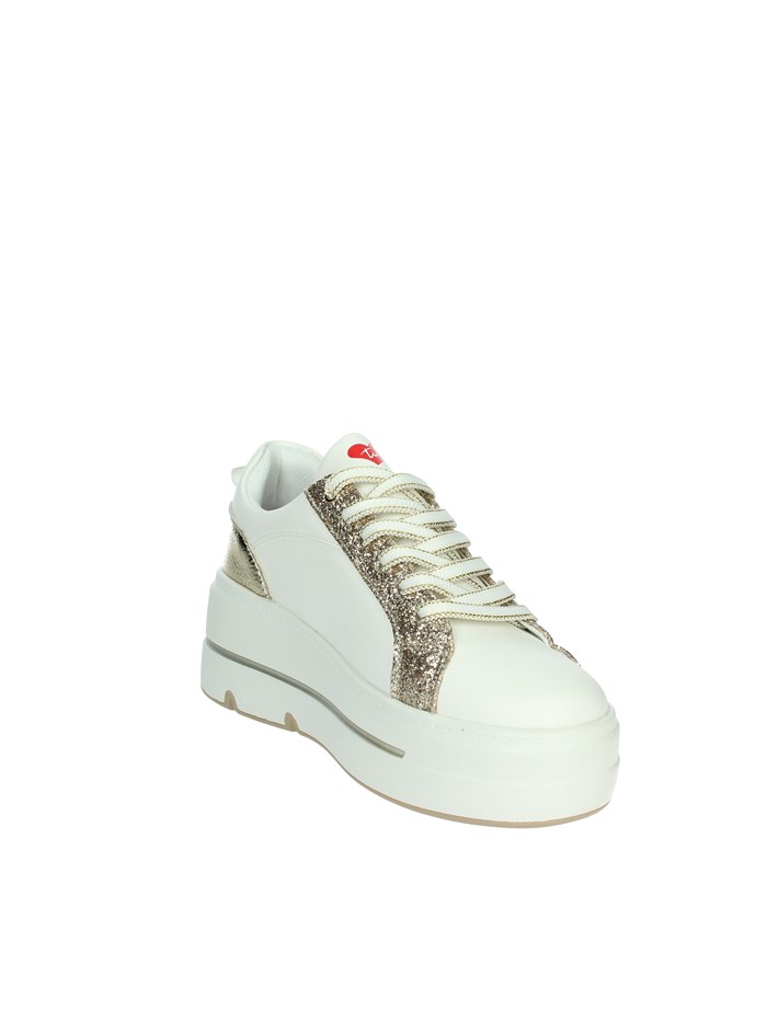SNEAKERS BASSA BA139 BIANCO/ORO