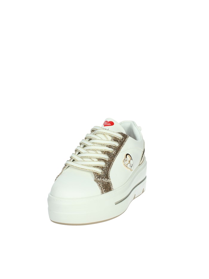 SNEAKERS BASSA BA139 BIANCO/ORO