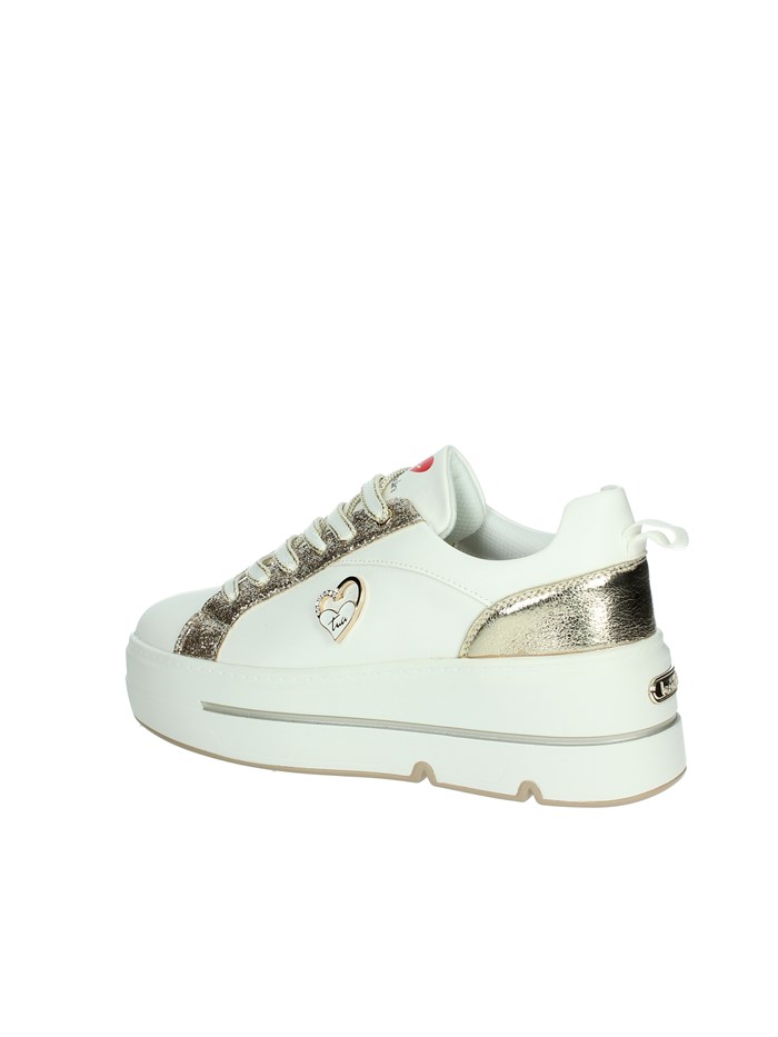 SNEAKERS BASSA BA139 BIANCO/ORO