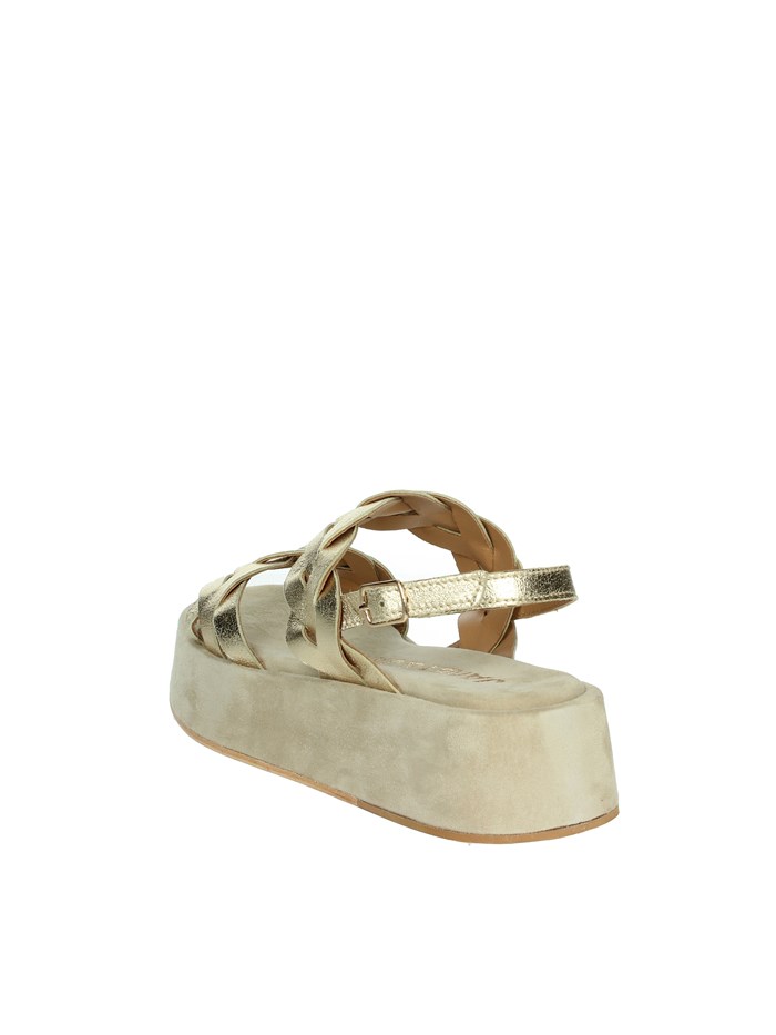 SANDALI CON ZEPPA J-120 ORO