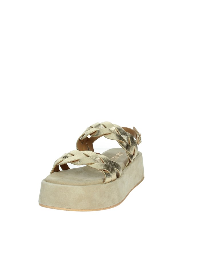 SANDALI CON ZEPPA J-120 ORO