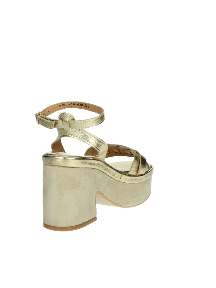 SANDALI CON TACCO J-152 ORO
