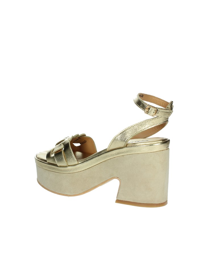 SANDALI CON TACCO J-152 ORO