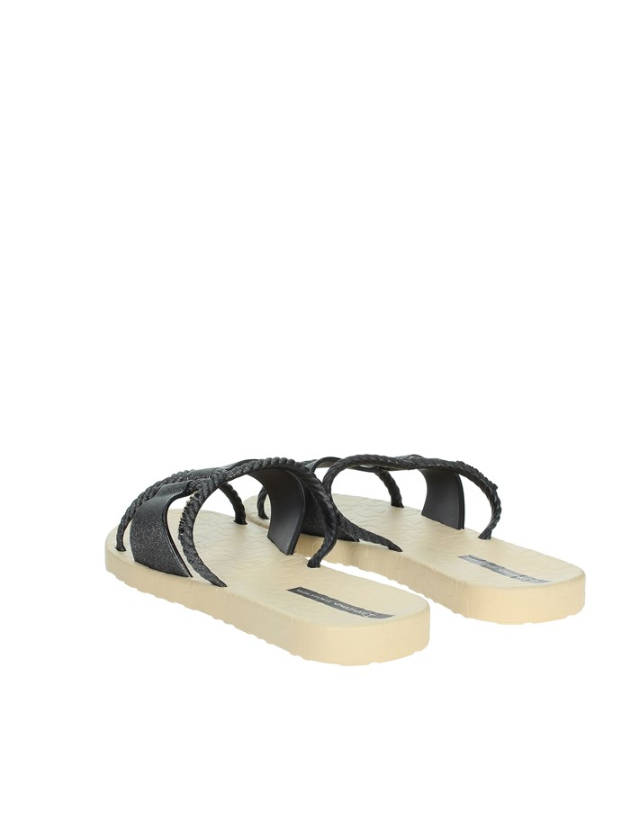 CIABATTE BASSE 27241 NERO/BEIGE