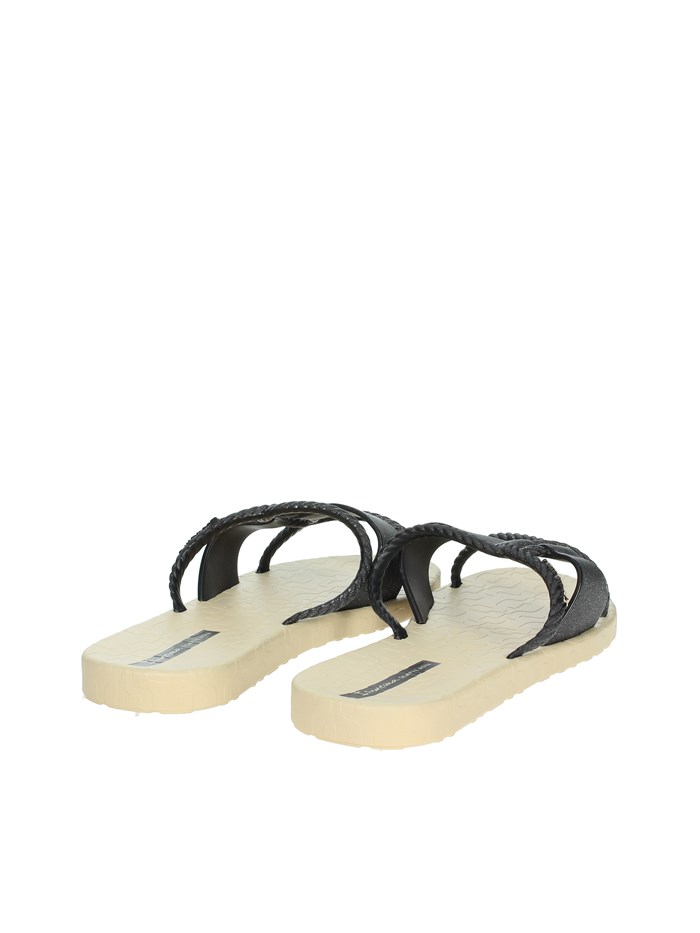 CIABATTE BASSE 27241 NERO/BEIGE