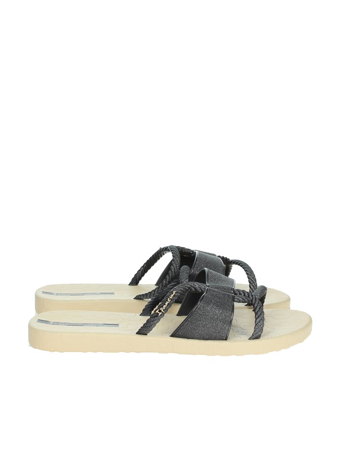 CIABATTE BASSE 27241 NERO/BEIGE