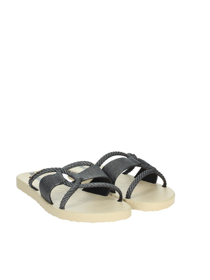 CIABATTE BASSE 27241 NERO/BEIGE