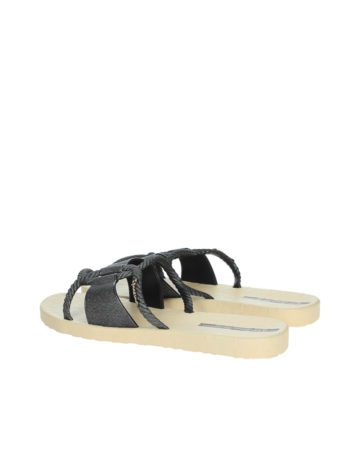 CIABATTE BASSE 27241 NERO/BEIGE