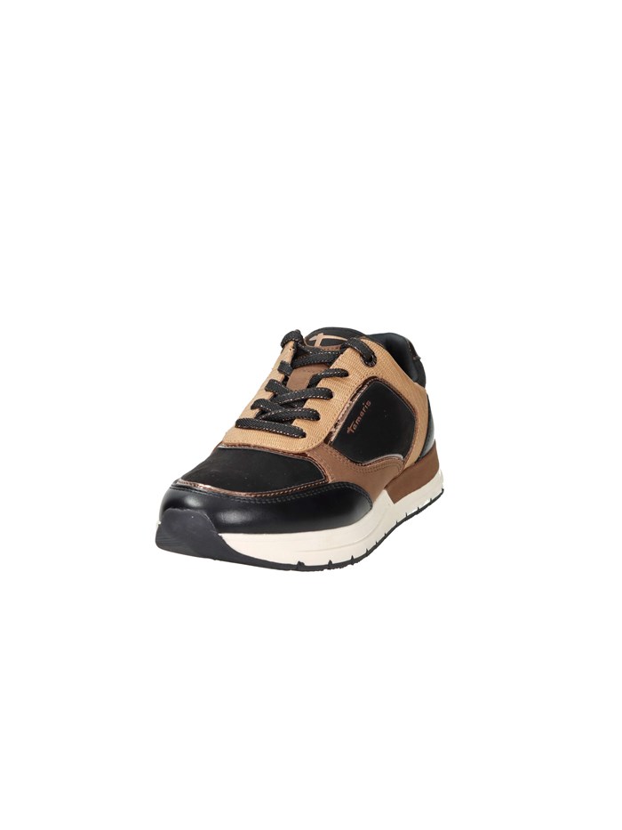 SNEAKERS BASSA 1-23768-45 NERO/CUOIO