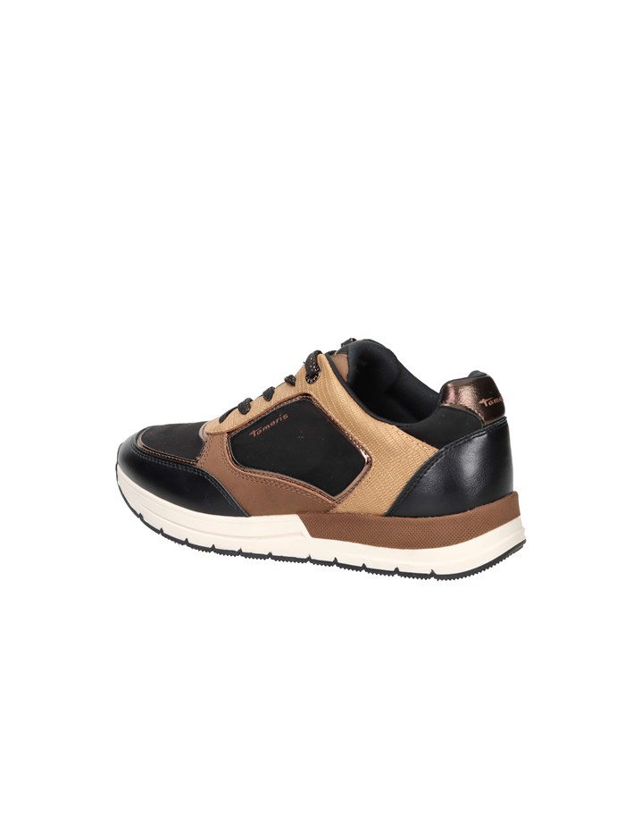 SNEAKERS BASSA 1-23768-45 NERO/CUOIO